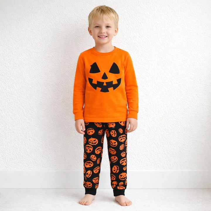 Pyjama Enfant Motif Citrouille Halloween