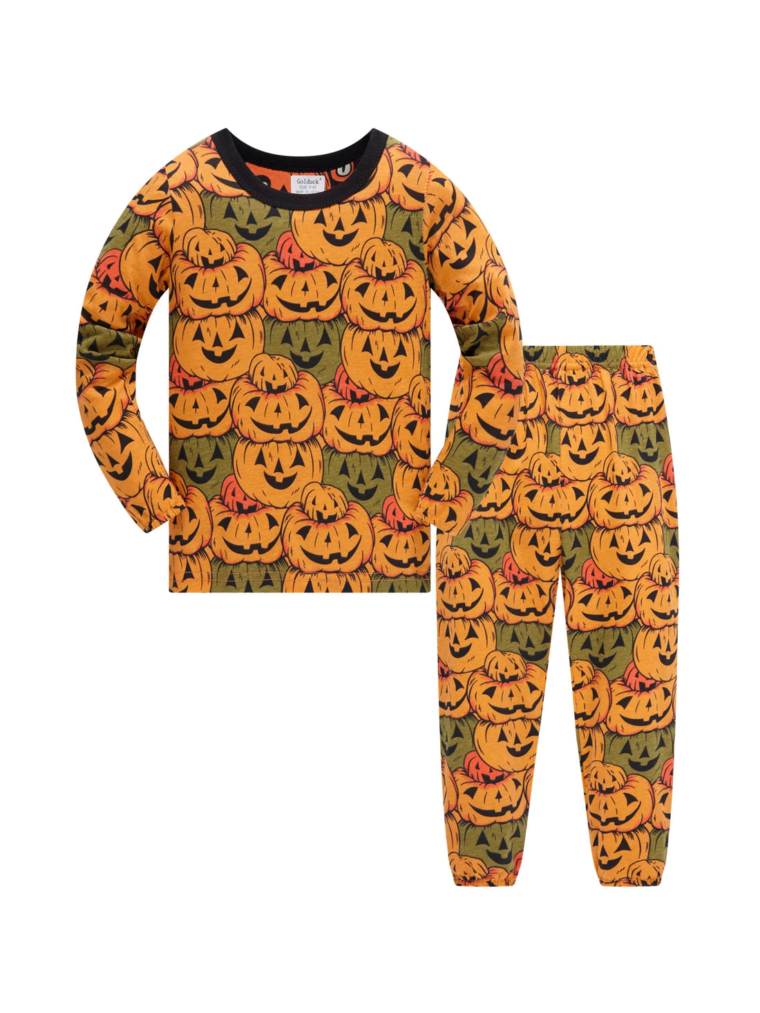 Pyjama Halloween Enfant Imprimé Citrouilles