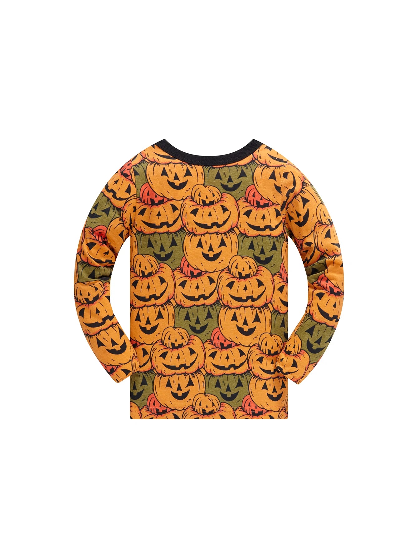 Pyjama Halloween Enfant Imprimé Citrouilles Haut