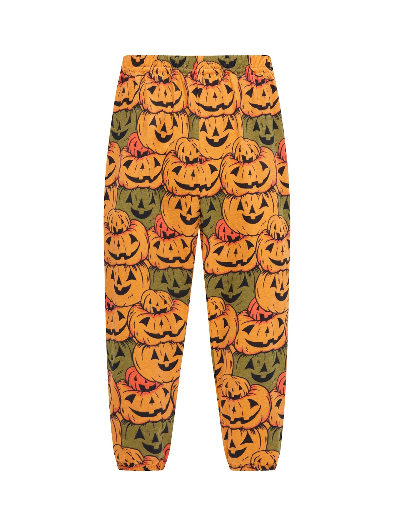 Pyjama Halloween Enfant Imprimé Citrouilles Pantalon