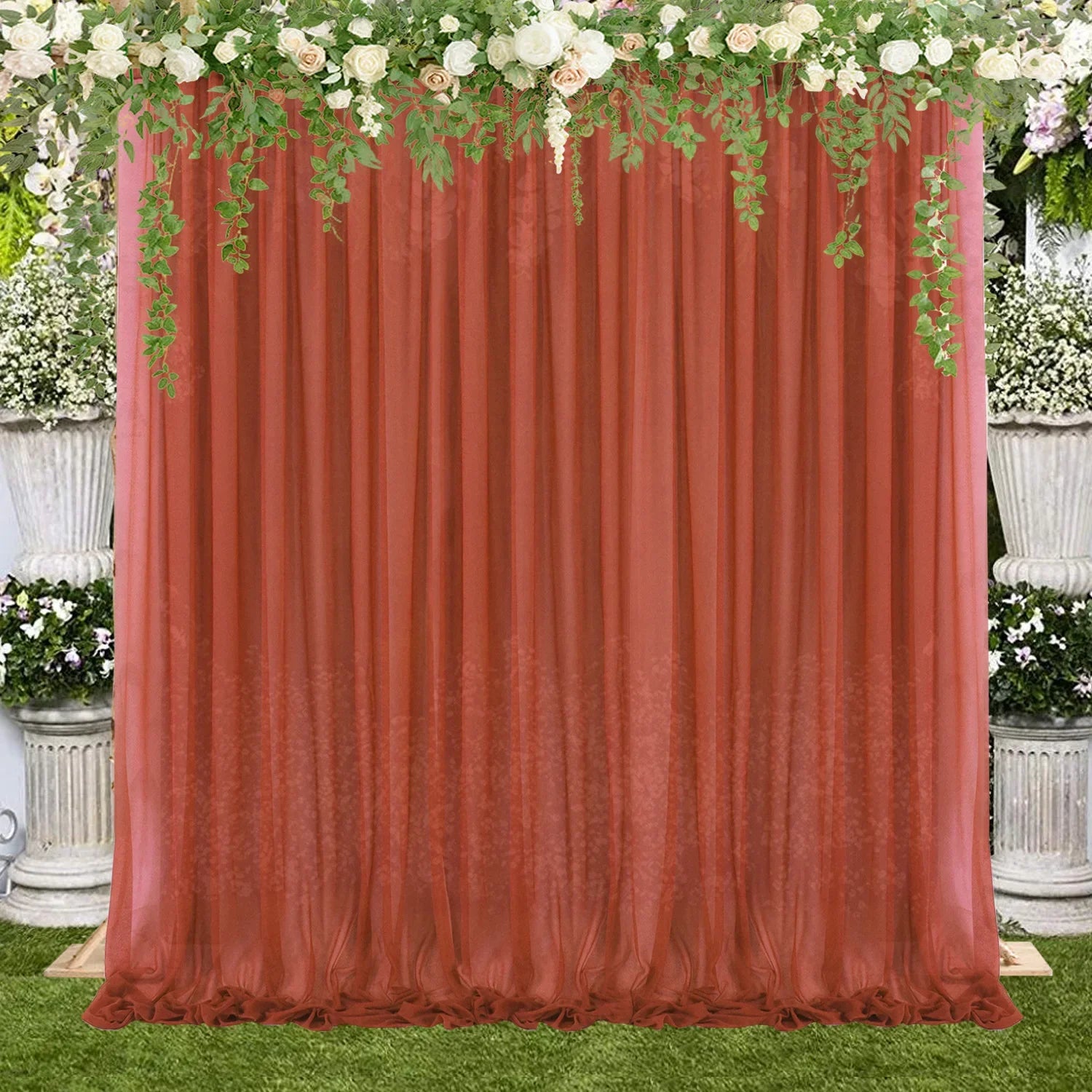 Rideau Déco Mariage Terracotta Chic