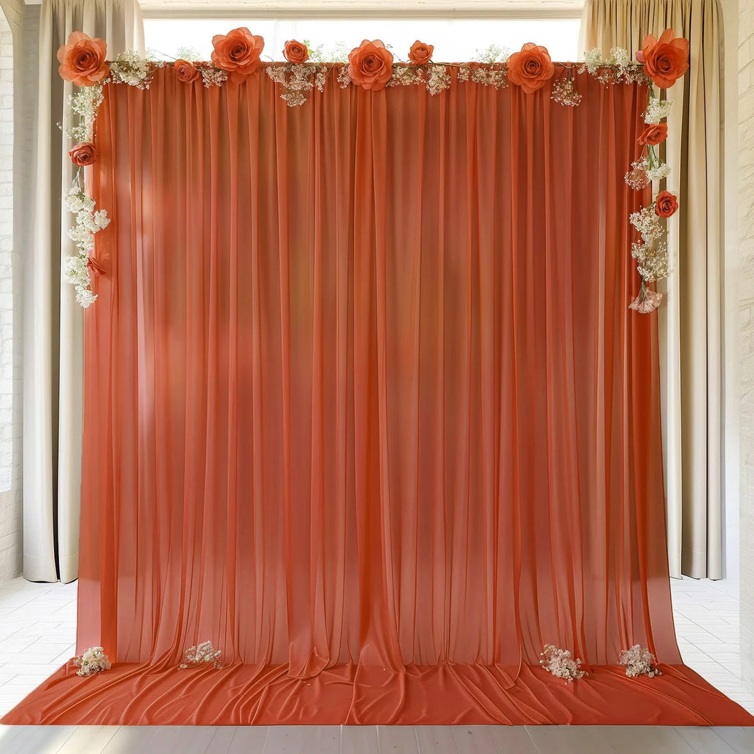 Rideau Déco Mariage Terracotta Unique