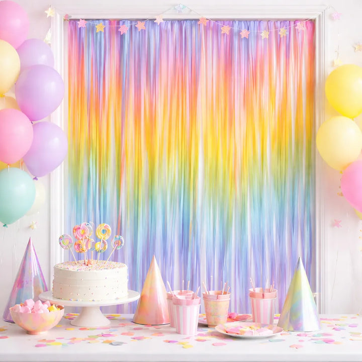Rideau à Franges Multicolore Pastel