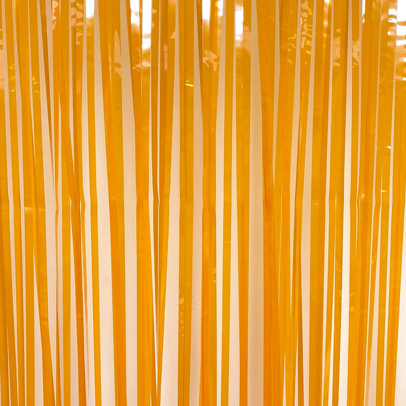 Rideau à Franges Orange Pastel Unique