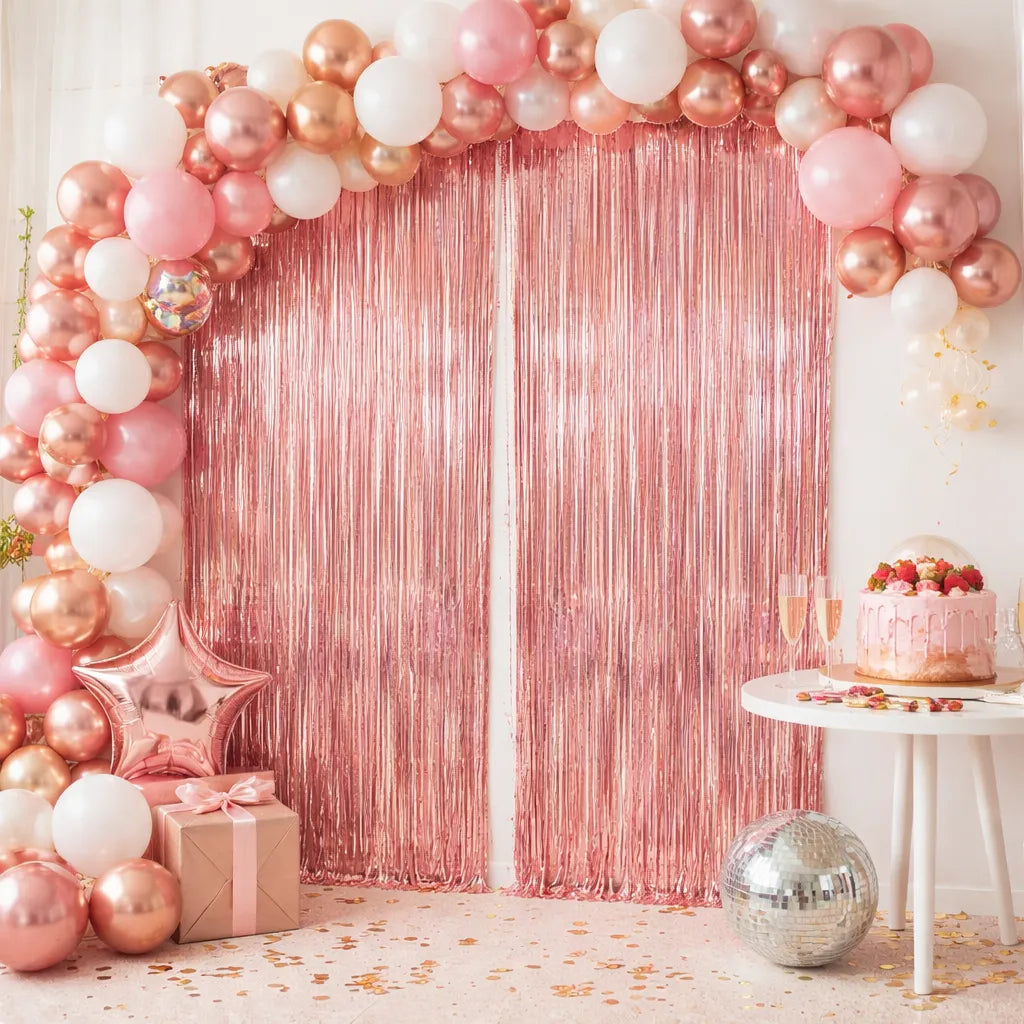 Rideau à Franges Rose Gold