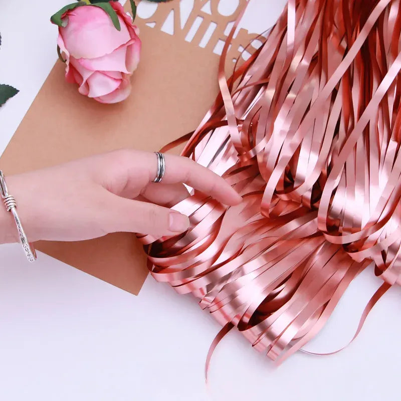 Rideau à Franges Rose Gold Mate Raffiné