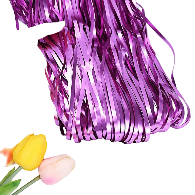 Rideau à Franges Violet Mate Elégant