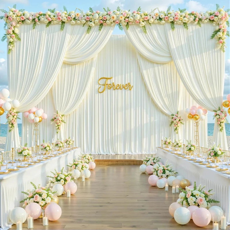 Rideau Ivoire Mariage Unique