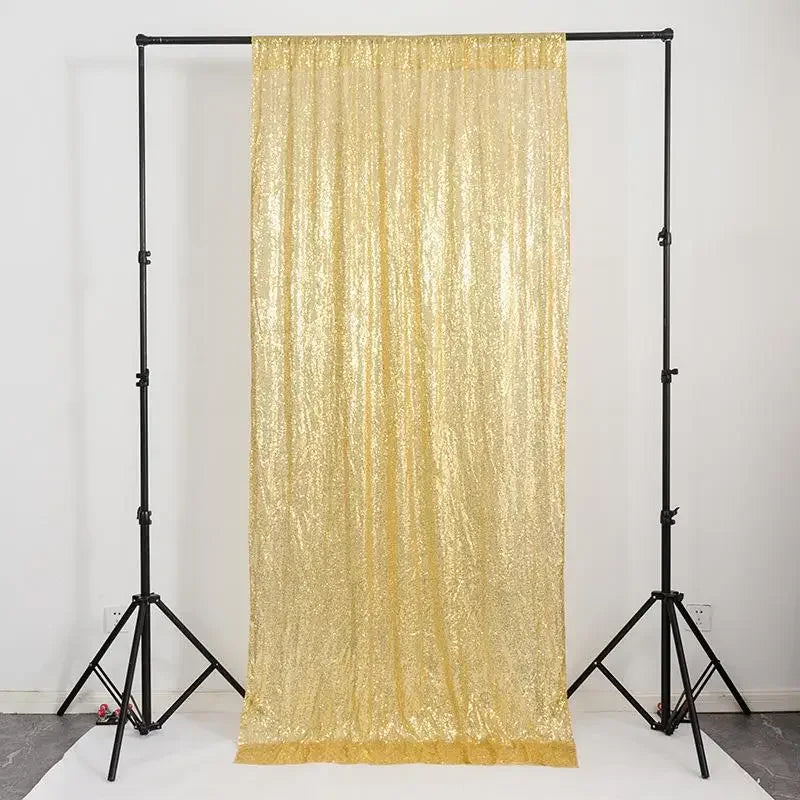 Rideau Mariage Doré à Paillettes Chic