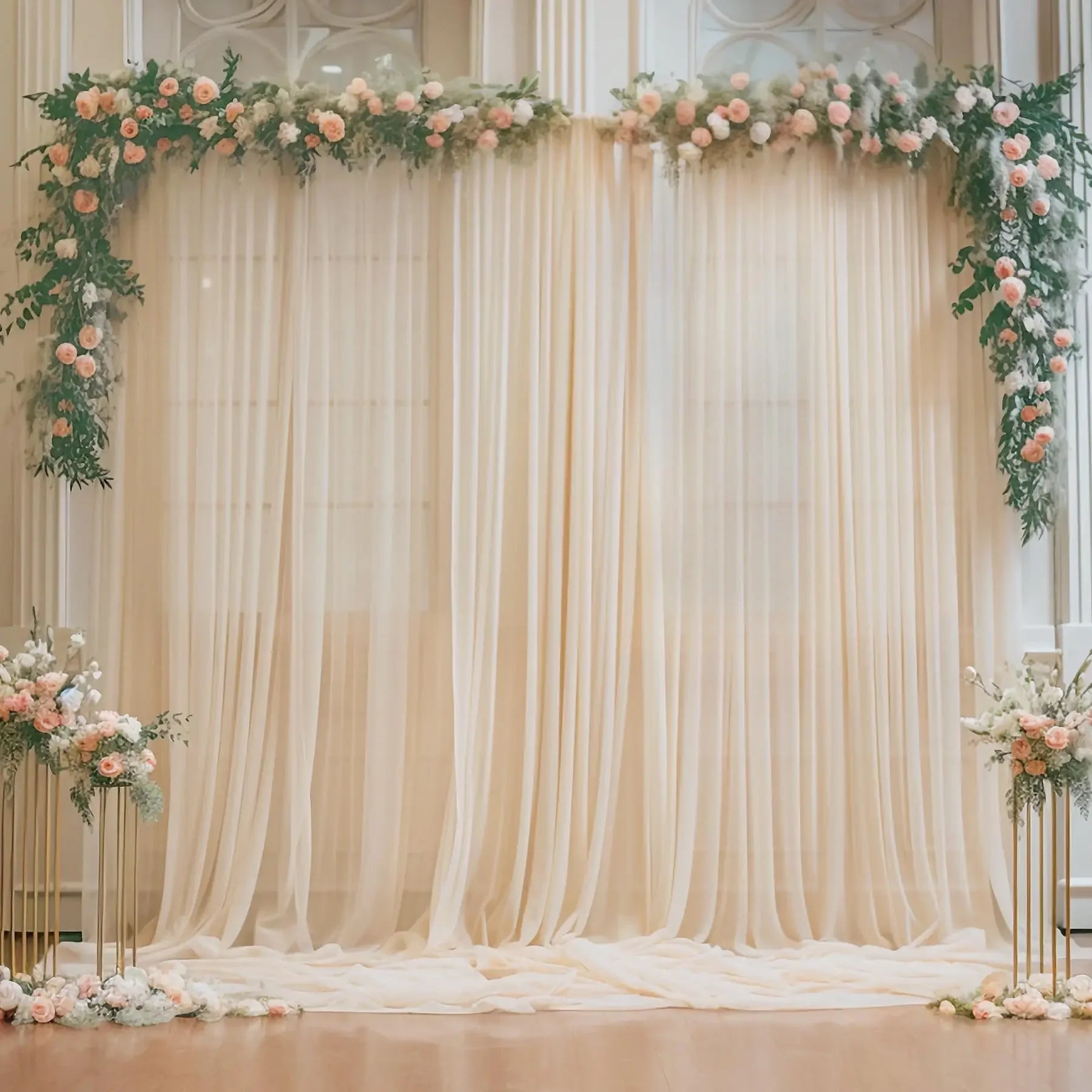 Rideau Mariage en Mousseline Chic