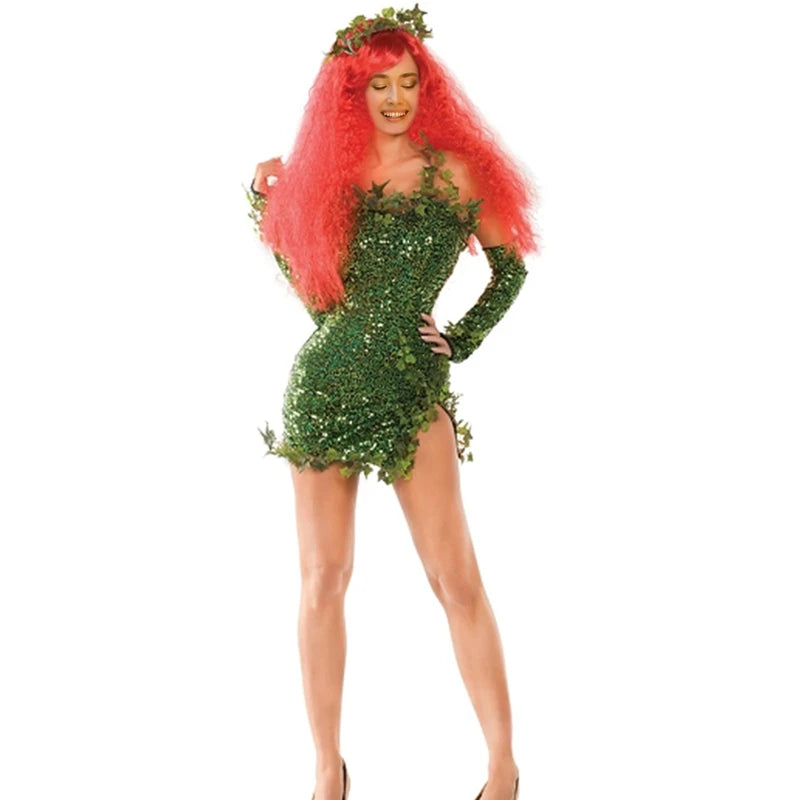 Robe Fée de Forêt Pailletée Devant
