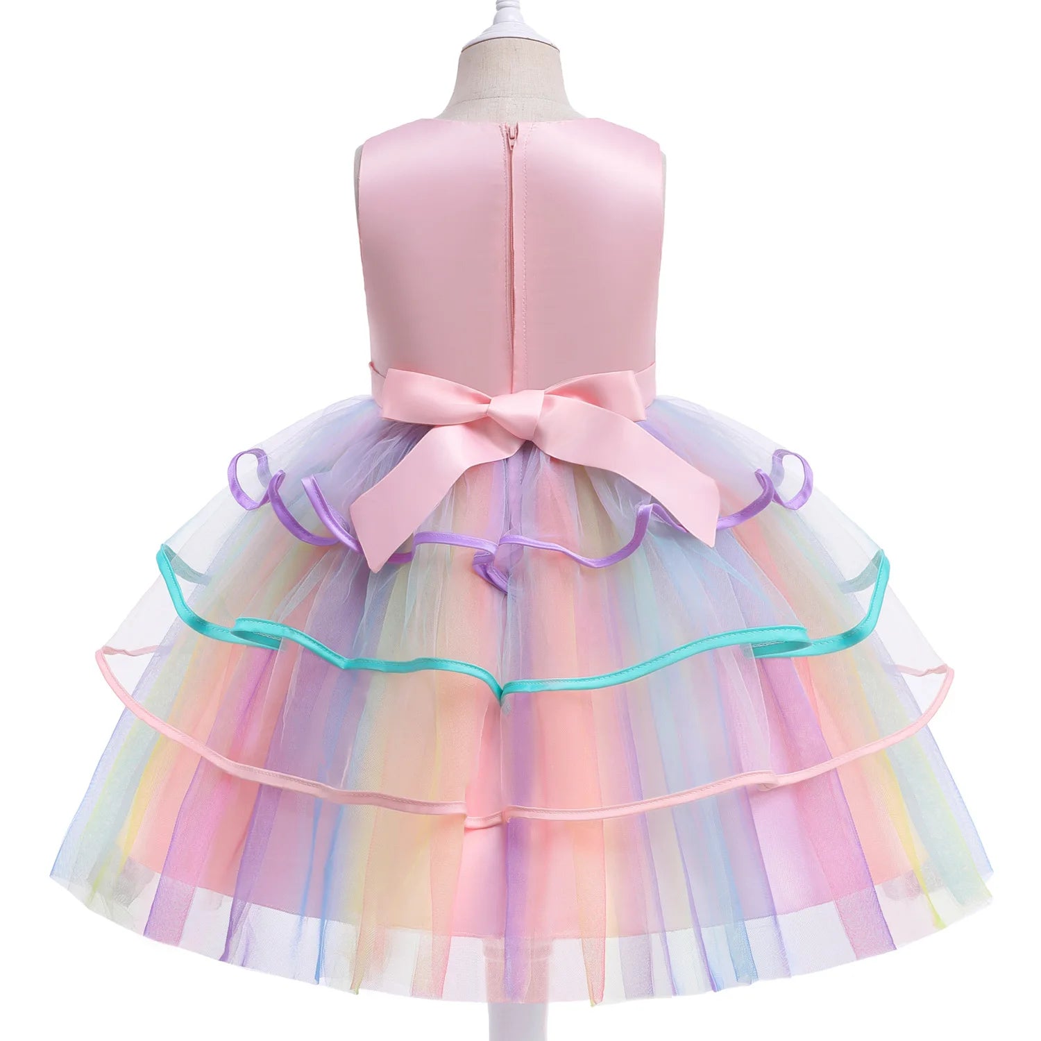 Robe Licorne Rose Raffinée Léger