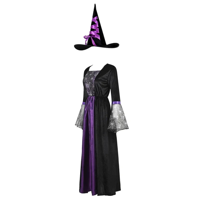 Robe Sorcière avec Chapeau devant