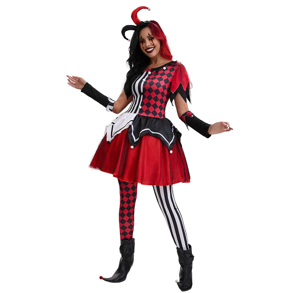 Robe de Clown d’Horreur Elégante Belle
