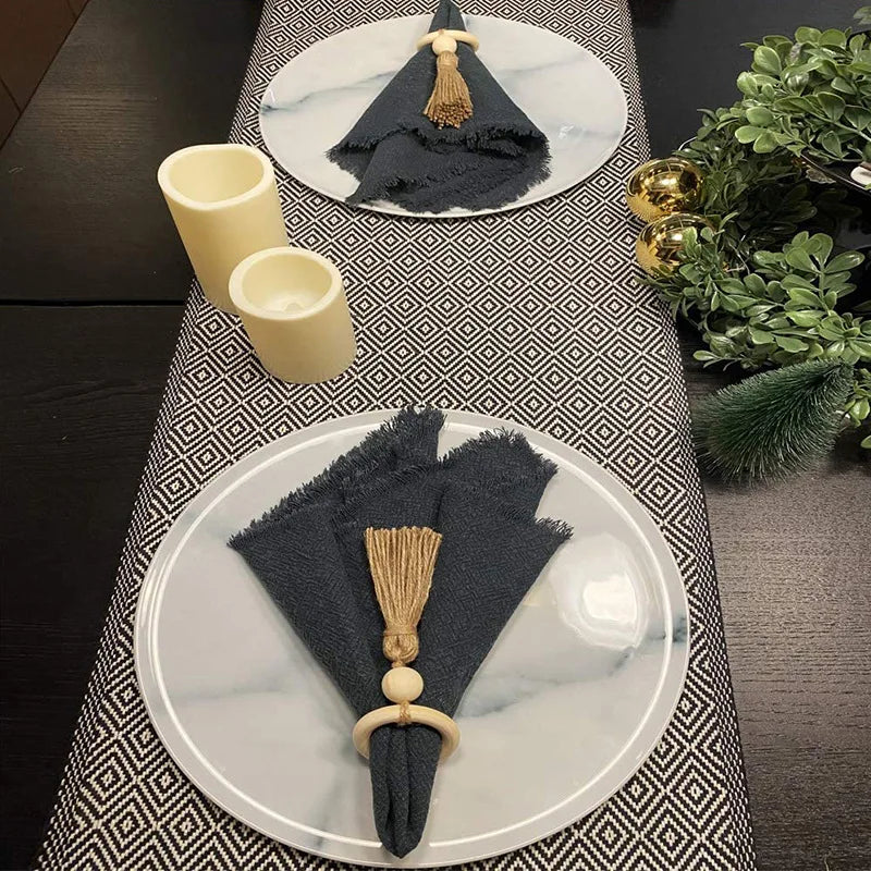 Rond de Serviette Boho à Franges élégant 