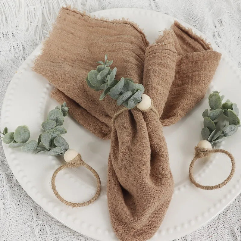 Rond de Serviette Eucalyptus Mariage Champêtre