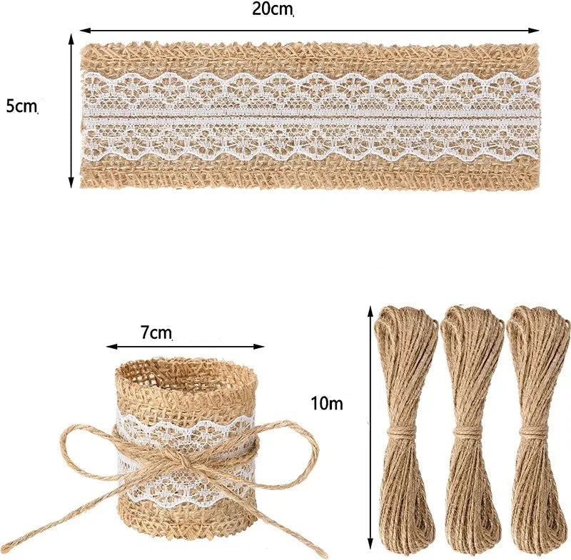 Rond de Serviette Mariage Champêtre Chic