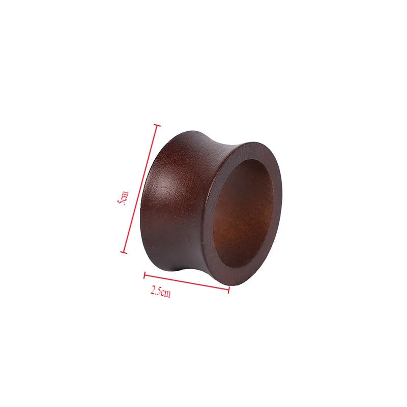 Rond de Serviette Mariage en Bois Epuré Original
