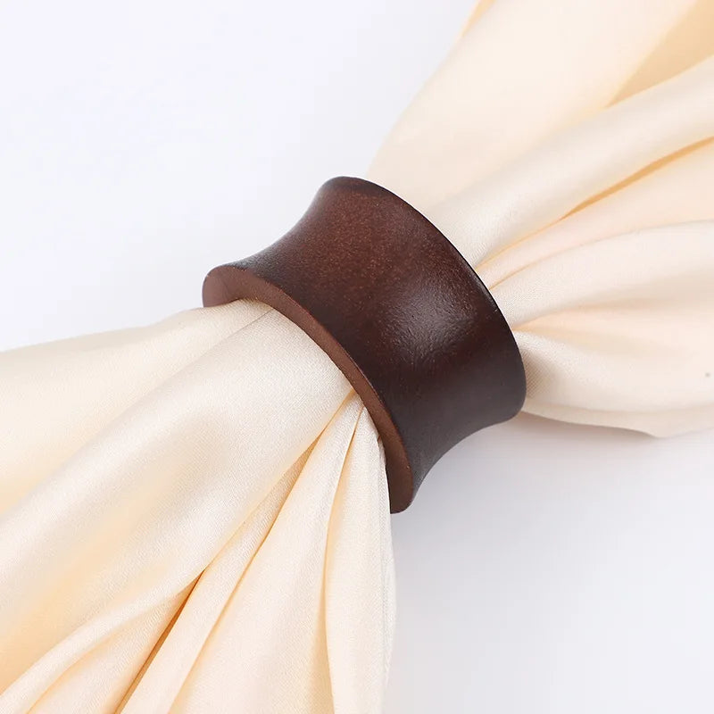 Rond de Serviette Mariage en Bois Epuré Unique
