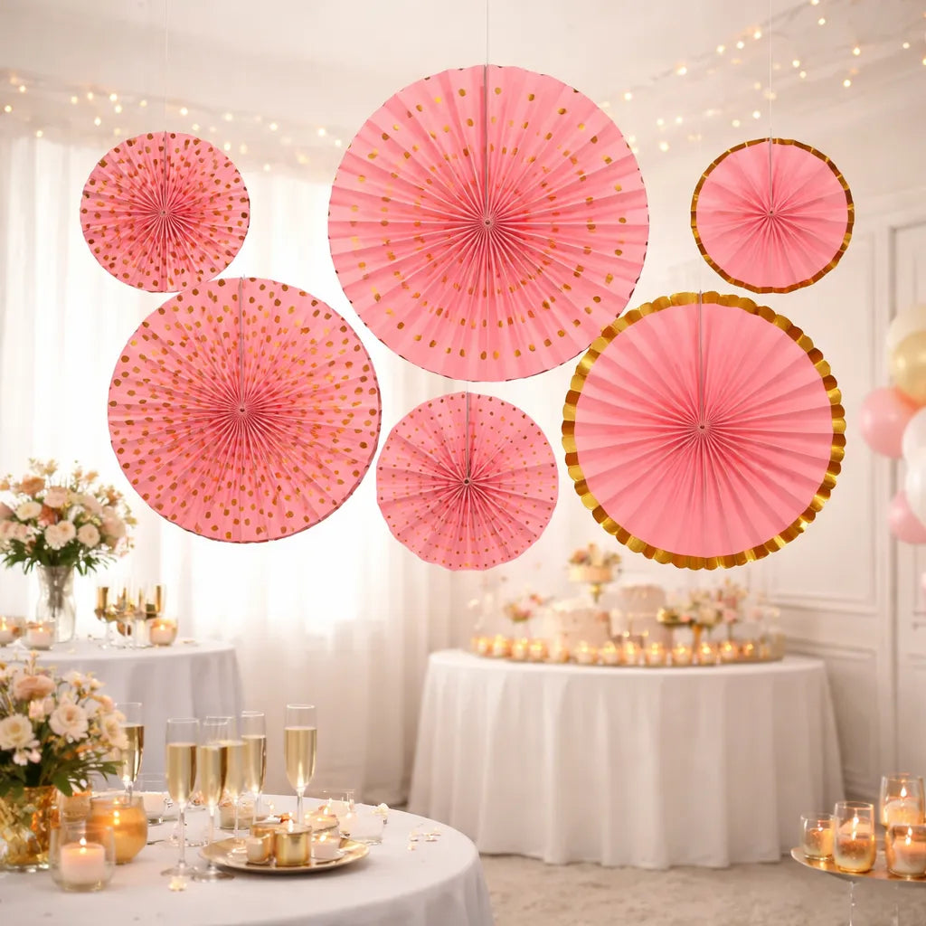 Rosaces Roses et Dorées