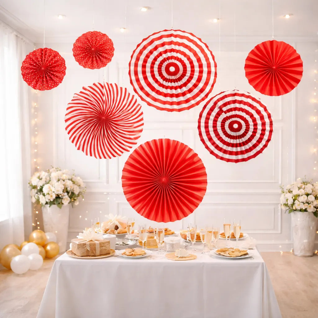 Rosaces Rouges Elégantes Motifs