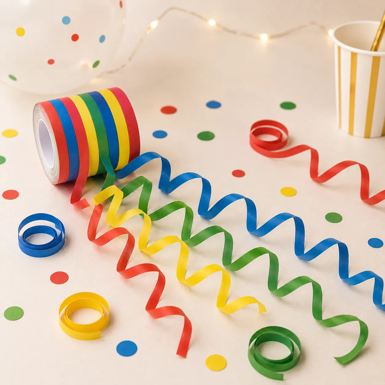 Rouleaux de Serpentins Multicolores