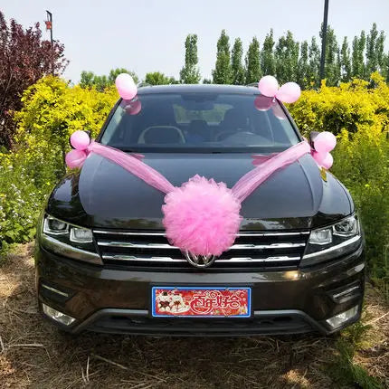 Ruban à Boule de Tulle Décorative pour Voiture Chic