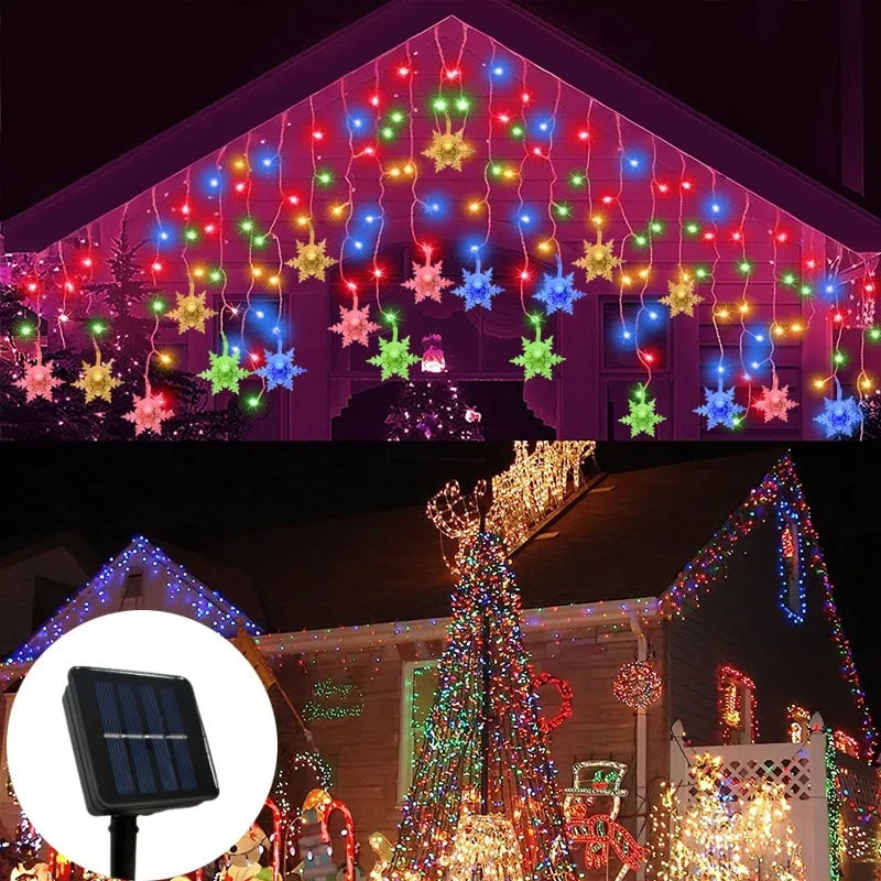 Guirlande Lumineuse Flocon Multicolore
