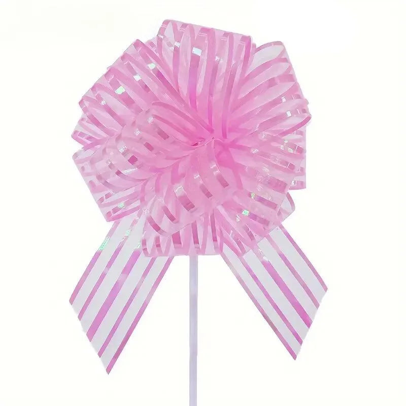 Nœud Rose Raffiné Pour Voiture Mariage