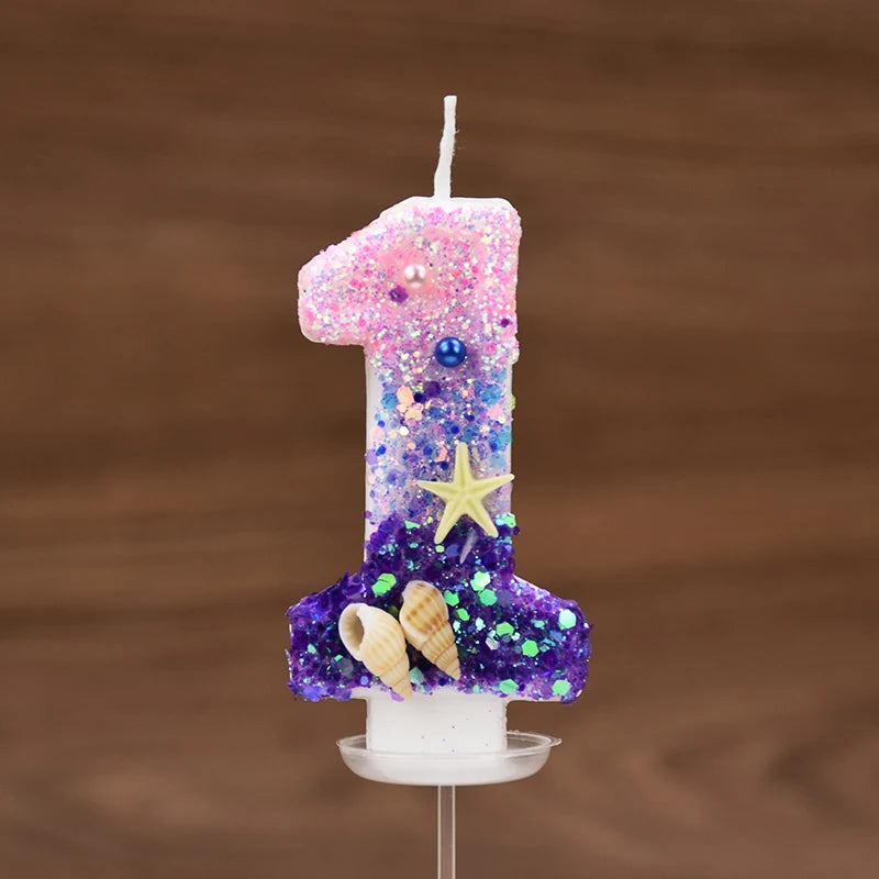Bougie Anniversaire Rose Violet