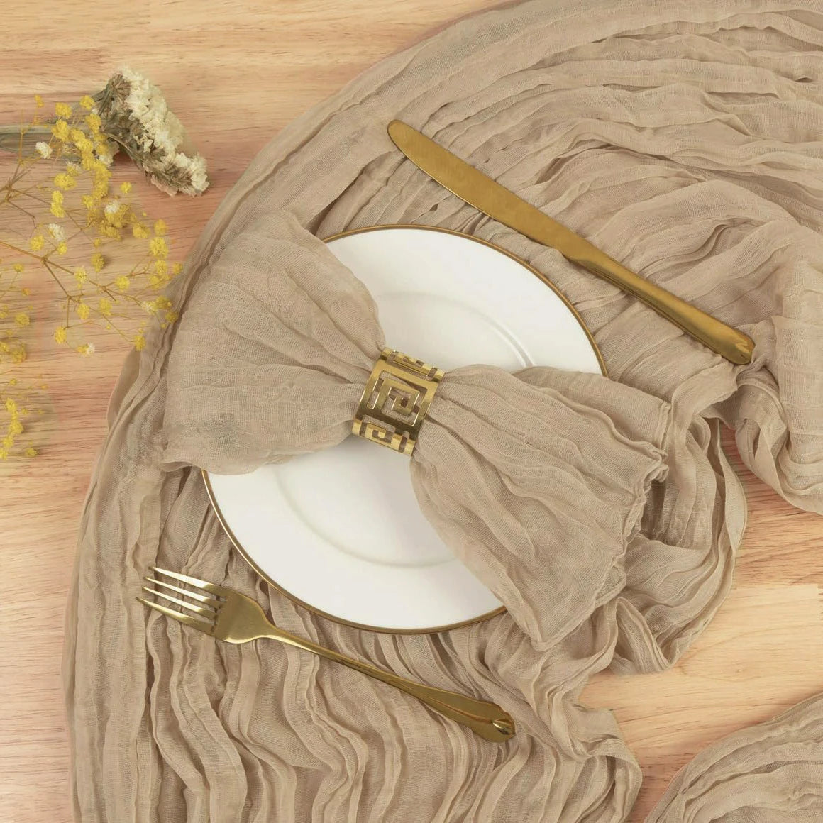 Serviette de Table Effet Froissé