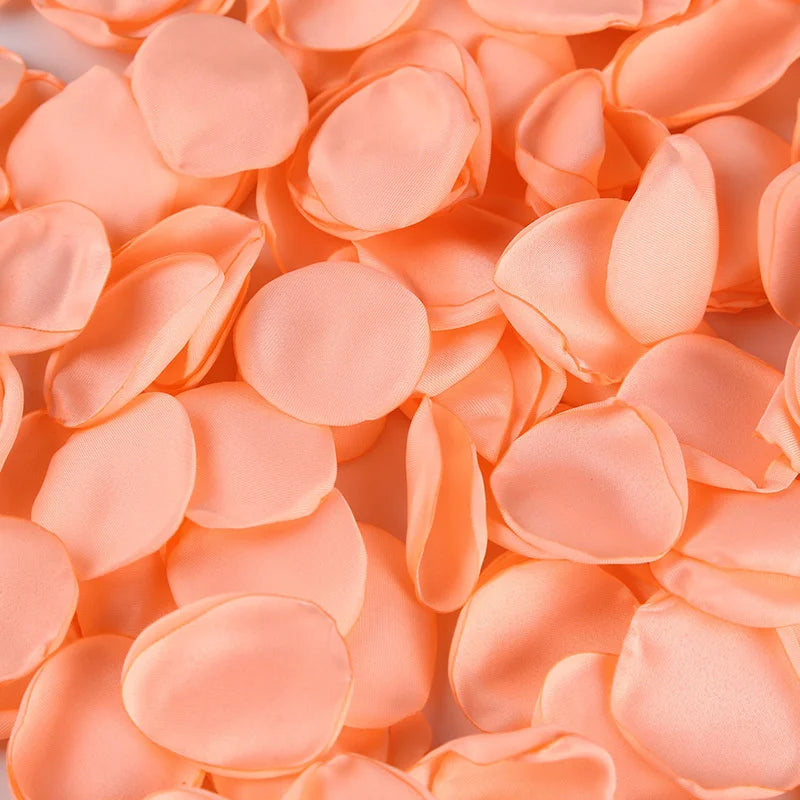Pétales Orange Déco Mariage