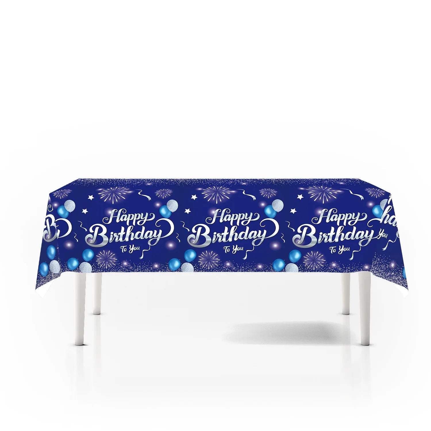 Nappe de table jetable bleu 