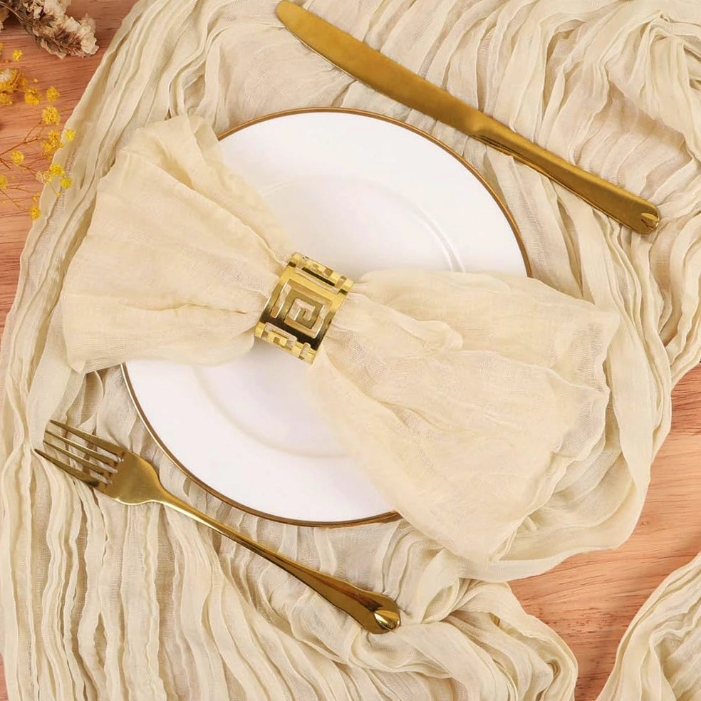 Serviette de Table Effet Froissé