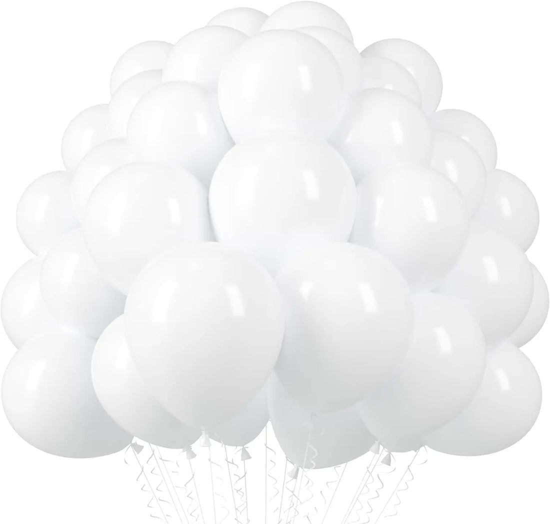 Ballons Anniversaire Blancs