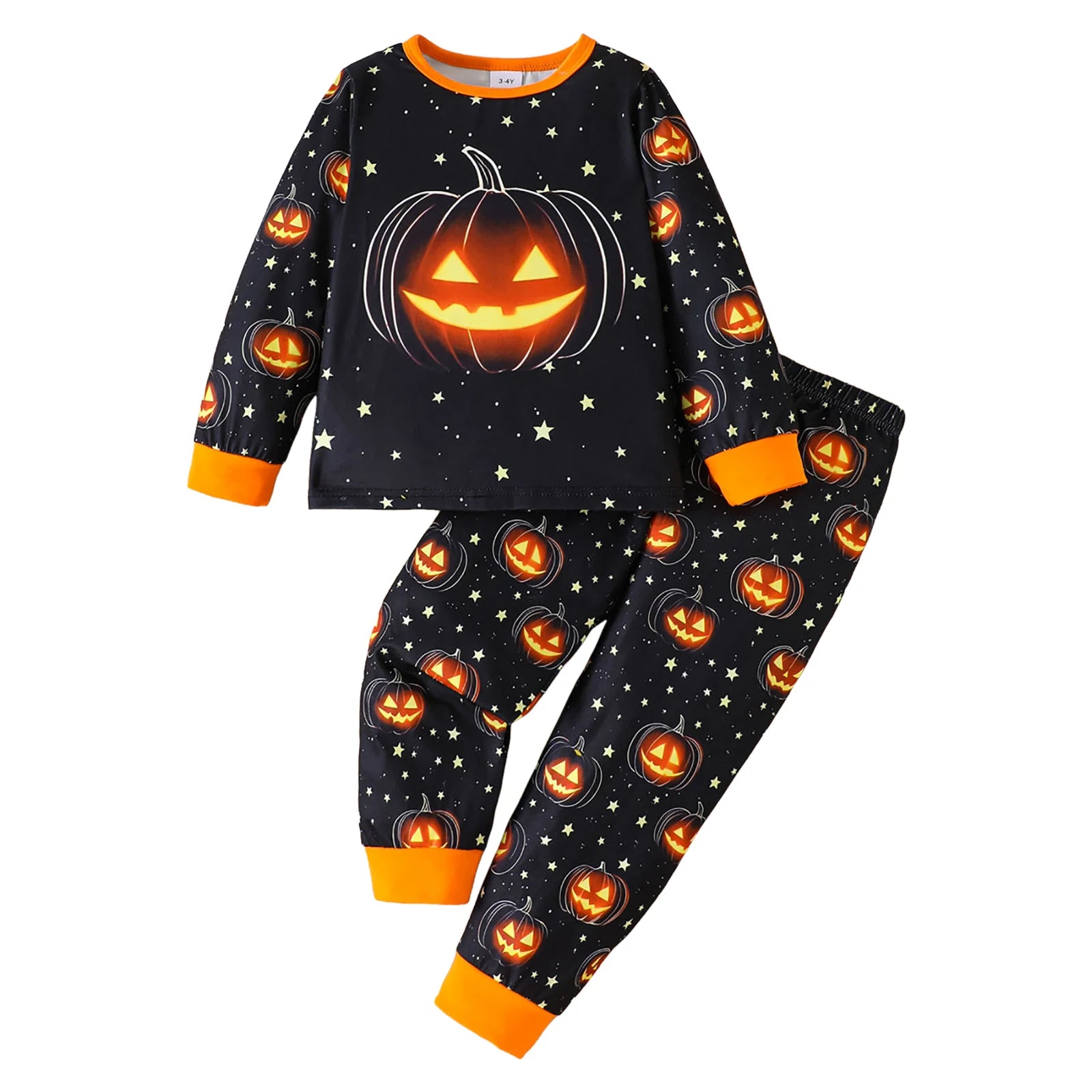 Pyjama Halloween Enfant Motif Citrouille