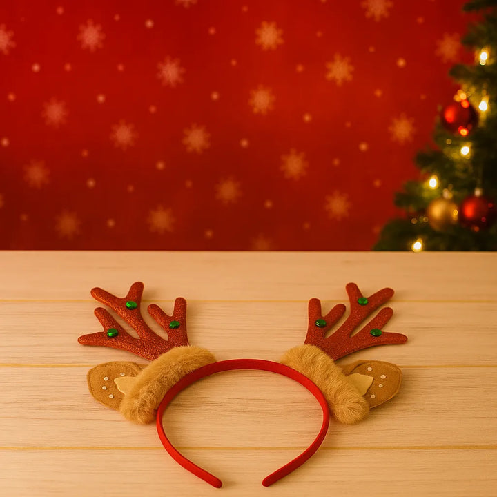 Serre-Tête Rennes Scintillant Fourrure