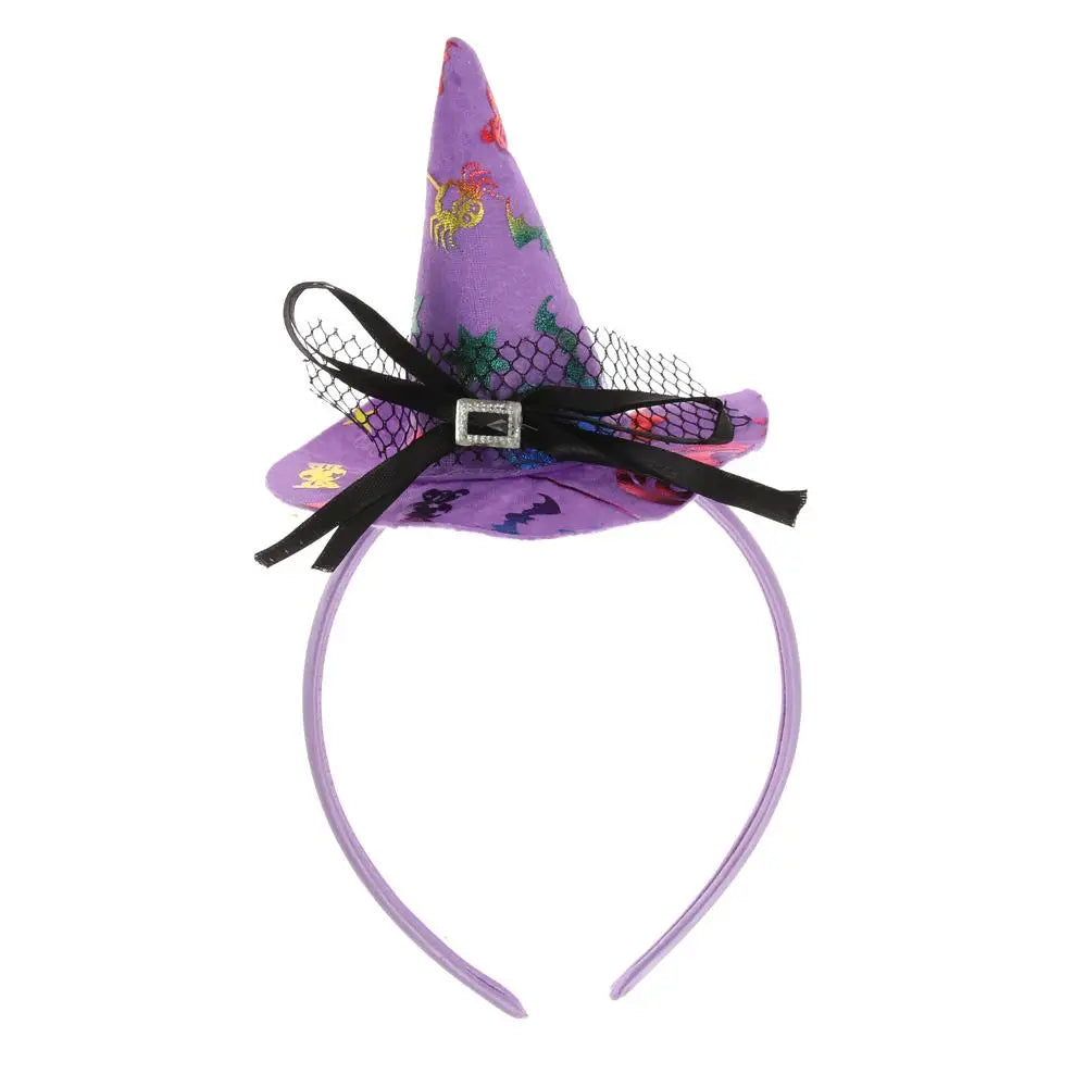 Serre-tête Chapeau Sorcière Violet chic