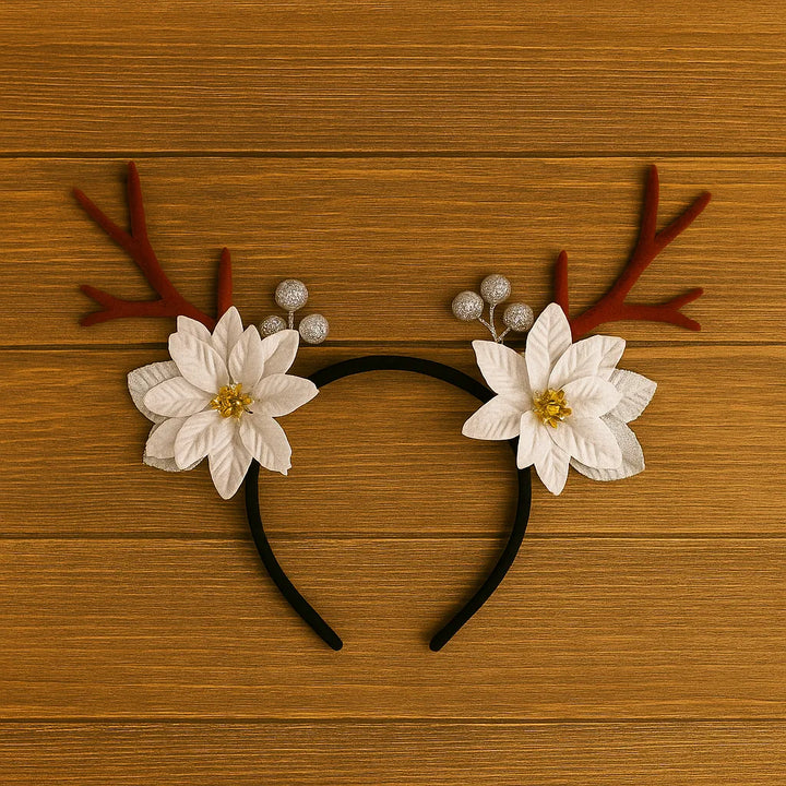 Serre-tête Fleur Argentée