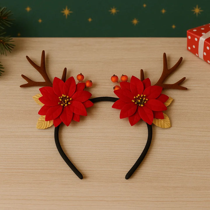 Serre-tête Fleur Rouge