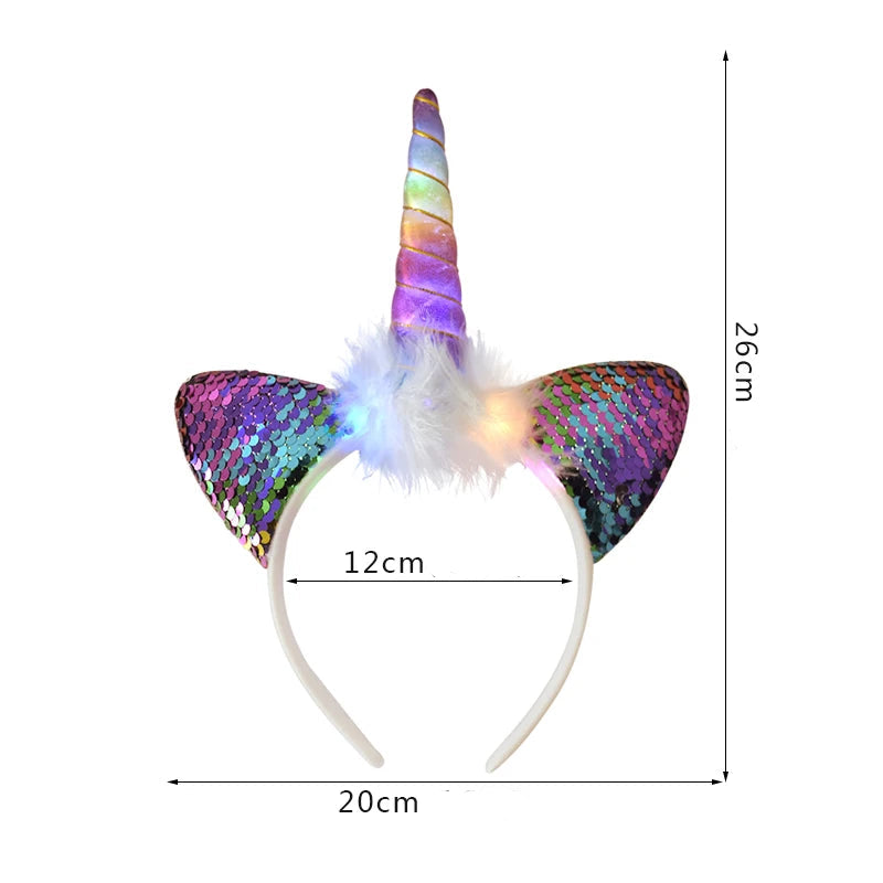 Serre-tête Led Violet élégant