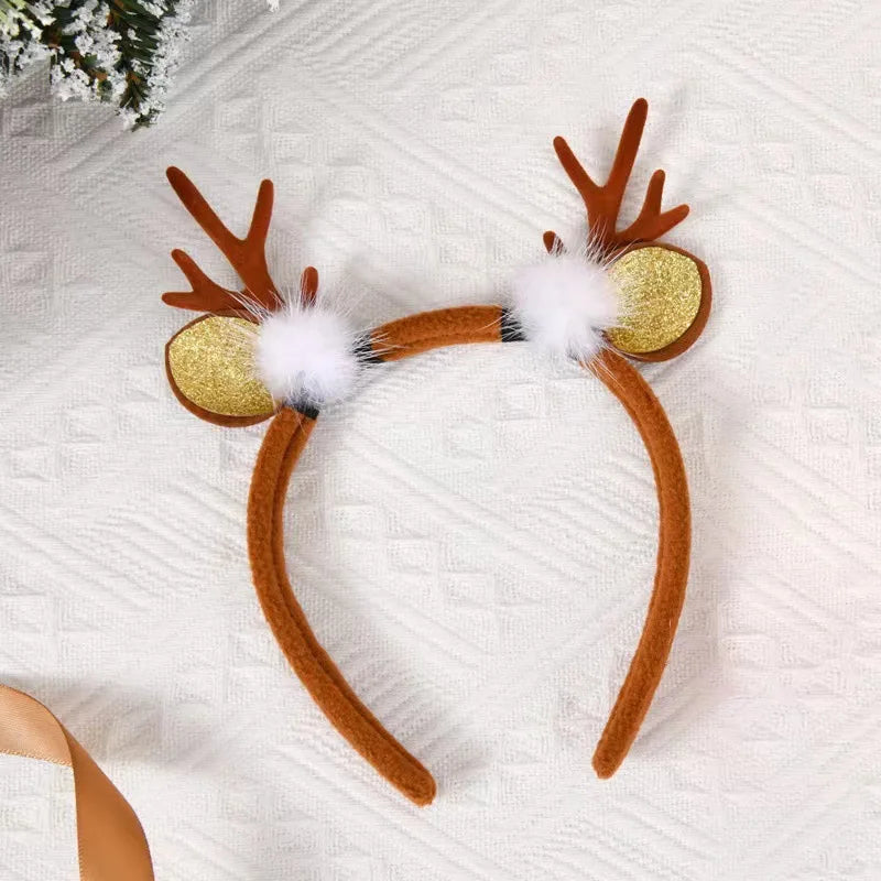 Serre-tête Noël Marron élégant