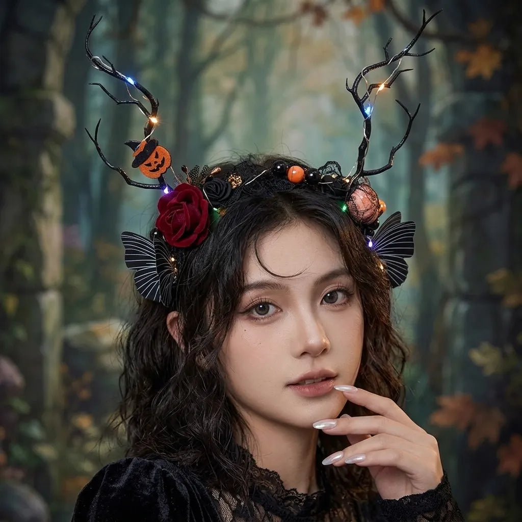 Serre-tête Papillons Halloween Chic