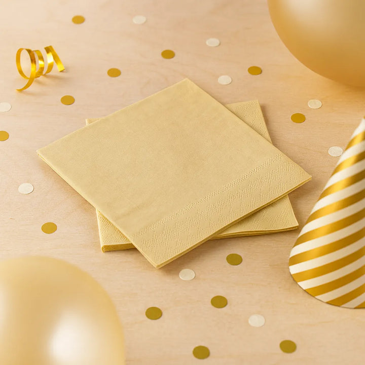 Serviette Anniversaire Beige 1
