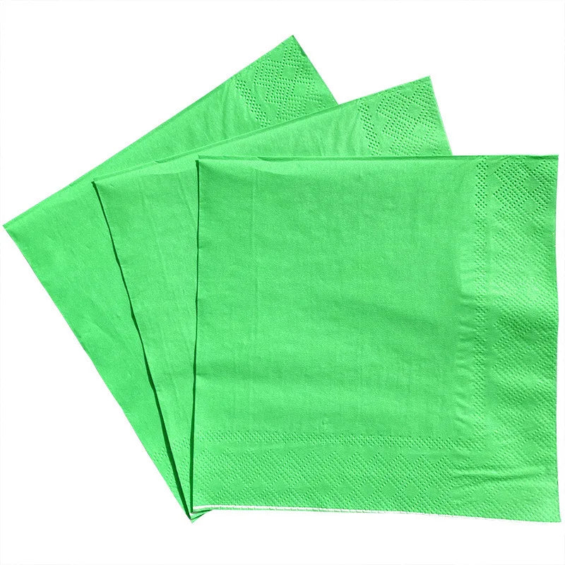 Serviette Anniversaire Verte Originales