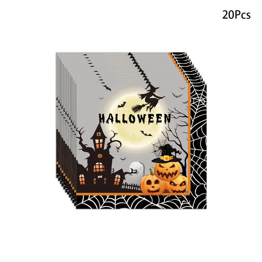 Serviette Halloween Jetable Chic