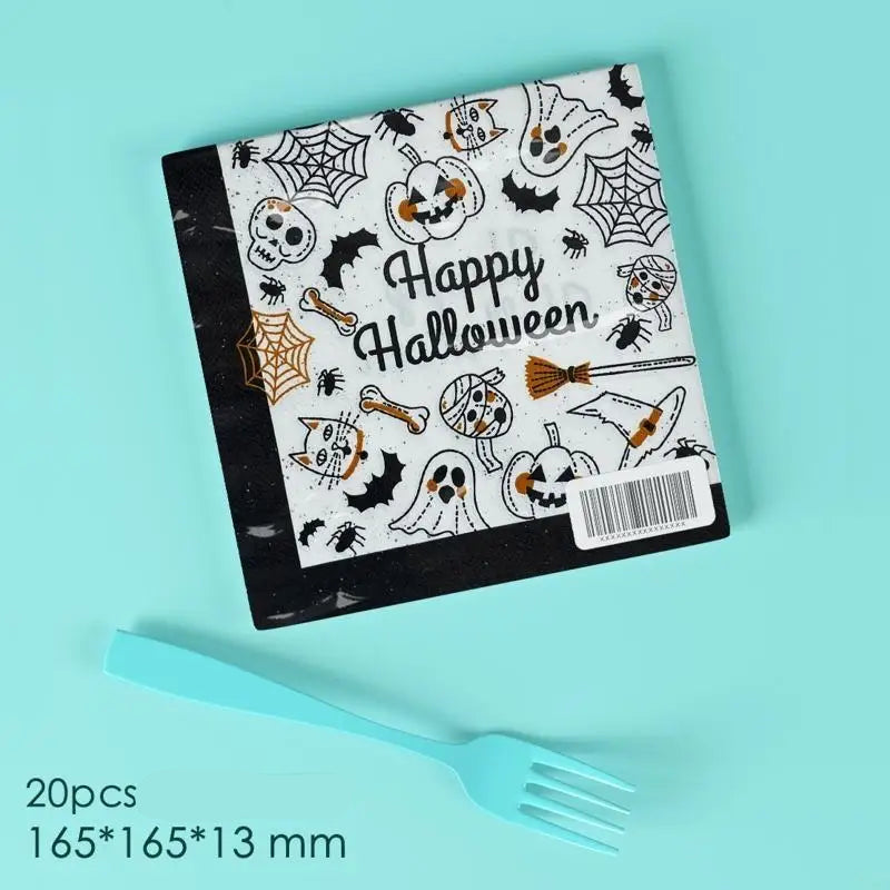 Serviette Happy Halloween Résistante