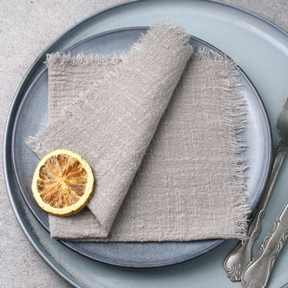 Serviette de Table Boho Gris
