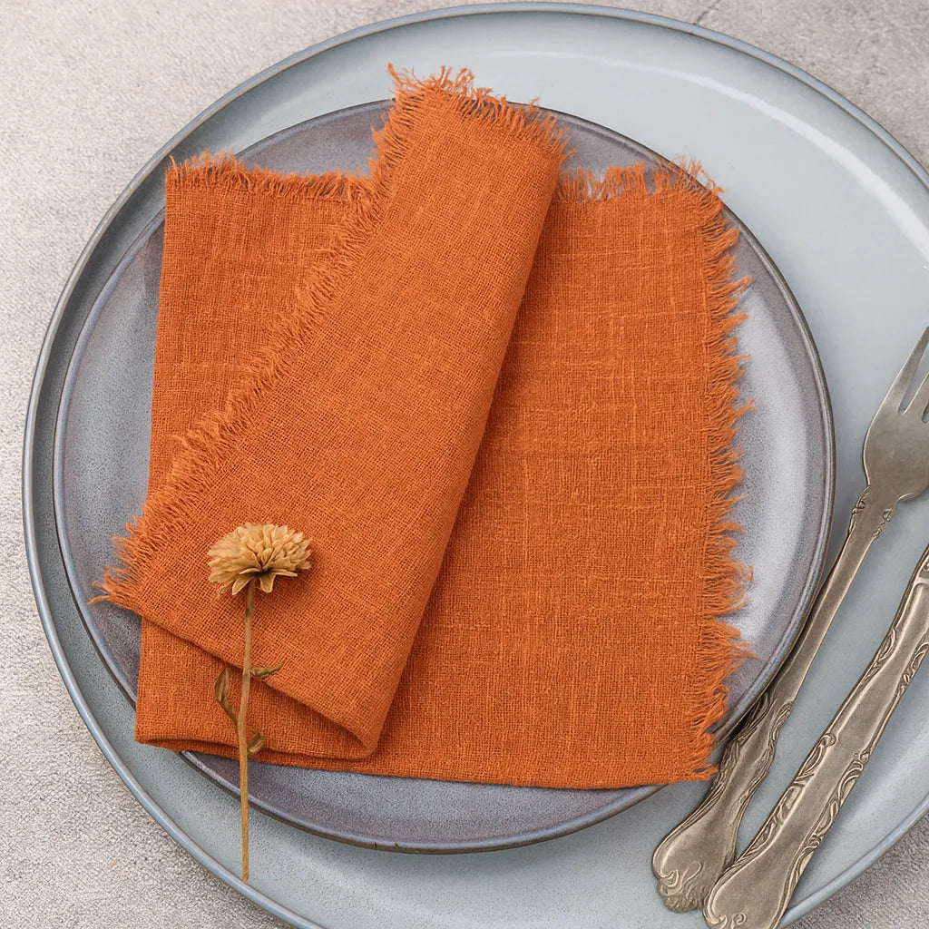 Serviette de Table Boho orange 1