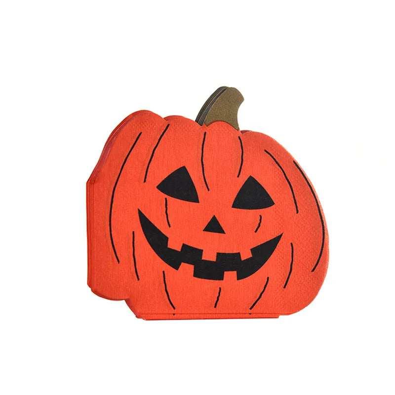 Serviette de Table Citrouille Halloween Chic